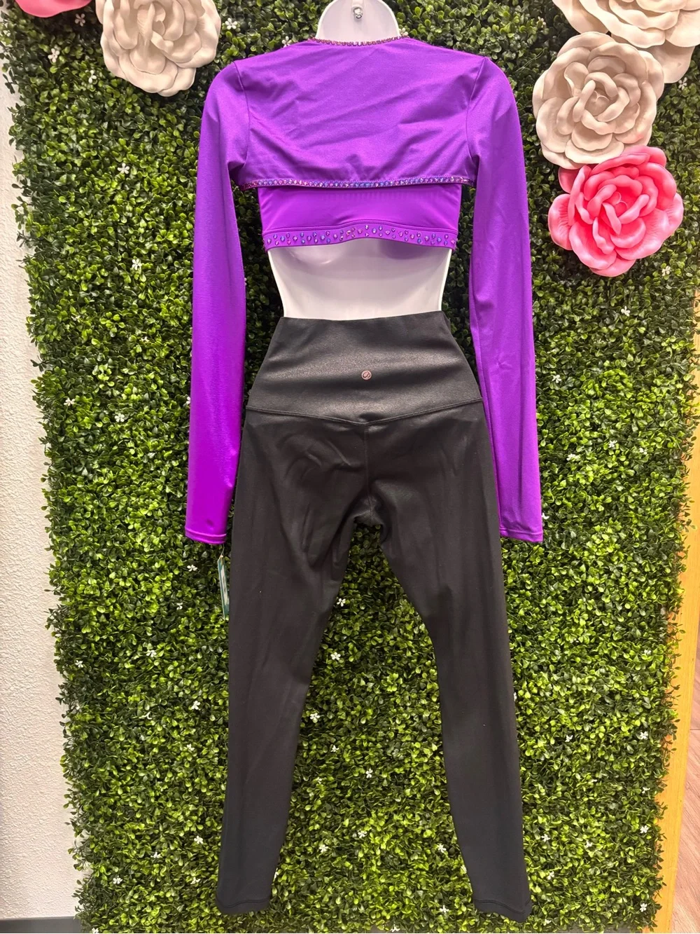 Weissman Purple and Black Dance Costume Set
